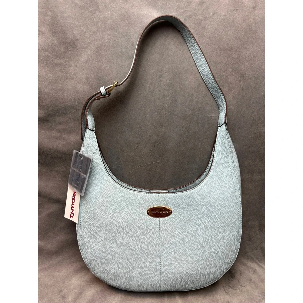 Nanette Lepore Hobo Bag Light Blue Vegan Leather New Shoulder Handbag